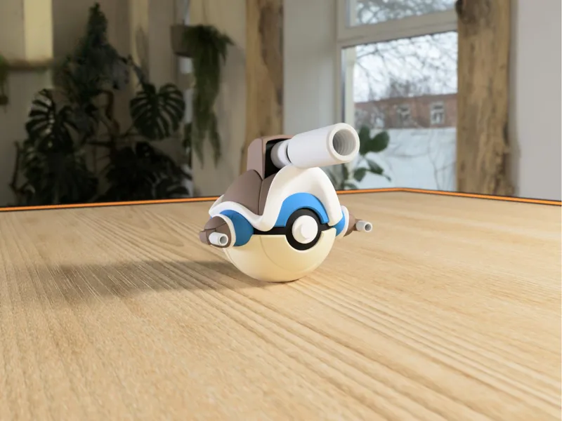 #0009 Mega Blastoise Pokéball 3D | Decoración Pokémon