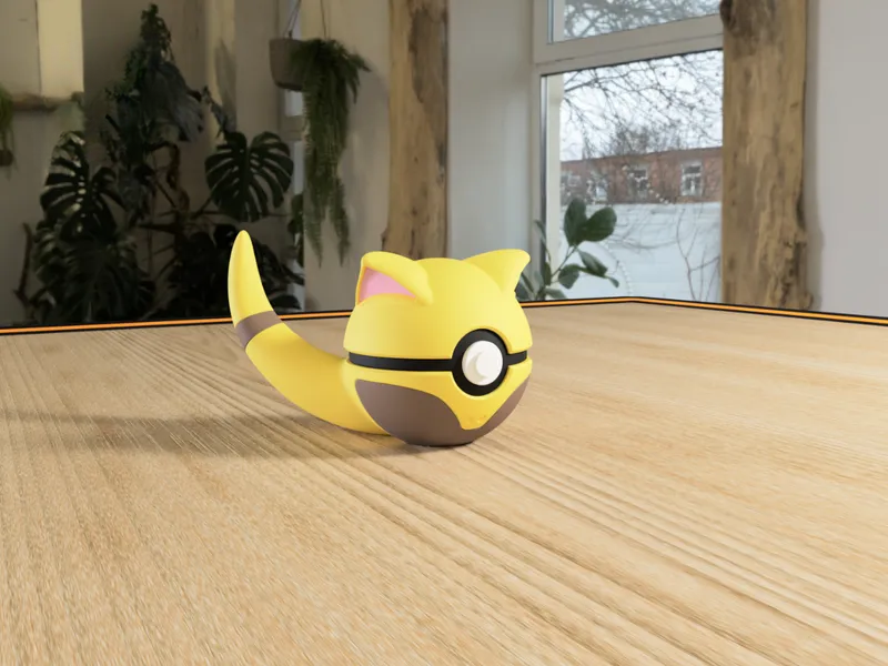 #0063 Abra Pokéball 3D | Decoración Pokémon