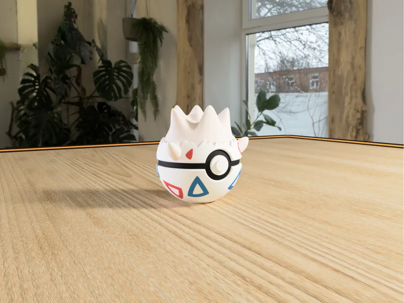 #0175 Togepi Pokéball 3D | Decoración Pokémon