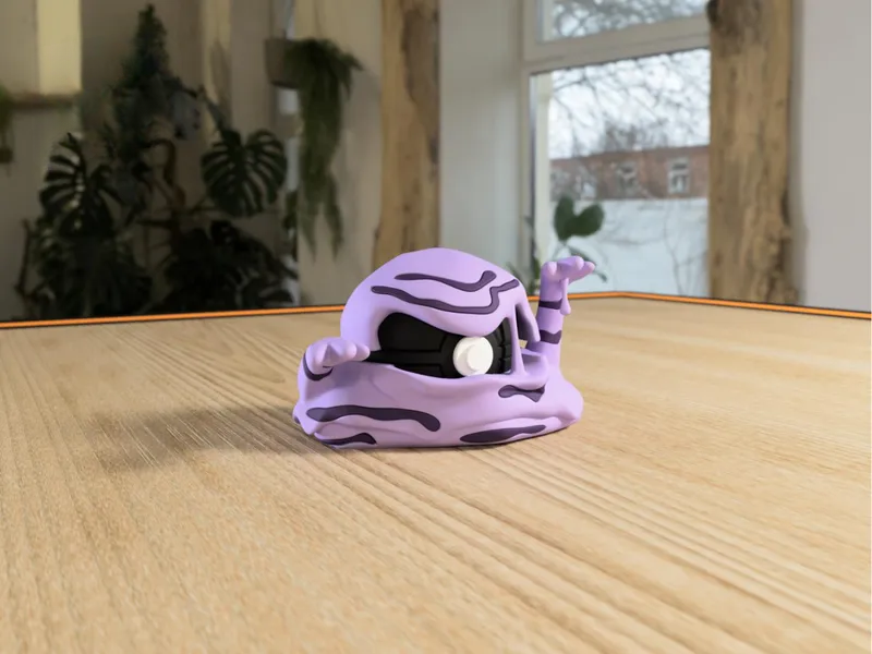 #0089 Muk Pokéball 3D | Decoración Pokémon