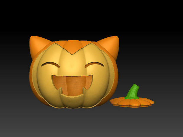 Halloween Pumpkin Snorlax and Munchlax - Pokemon Pumpkin