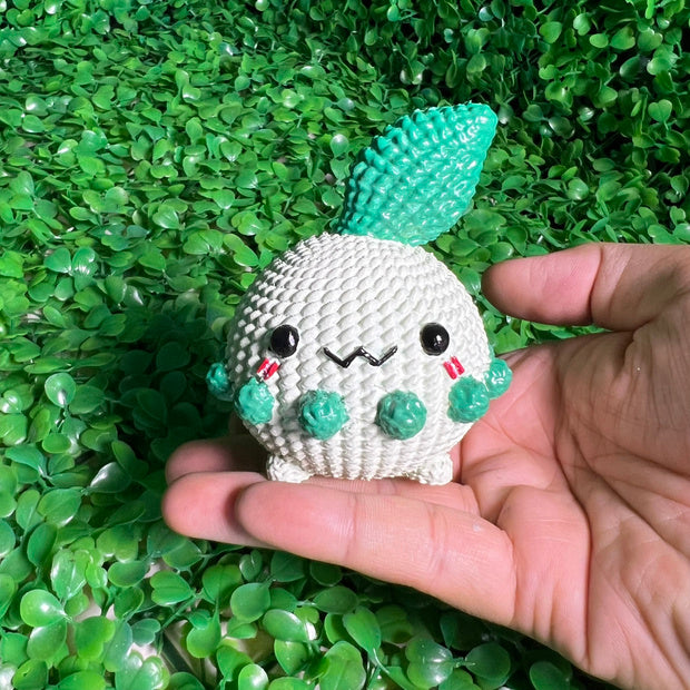 Pokemon Chikorita Crochet Knitted - Keychain & Piggy bank