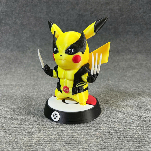 Pikachu Wolverine - STL & 3mf Multicolor