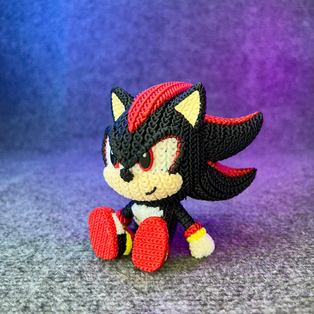 Shadow the Hedgehog Knitted - Crochet - Sonic