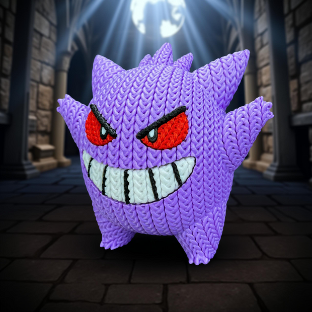 Gengar - Knitted - Crochet