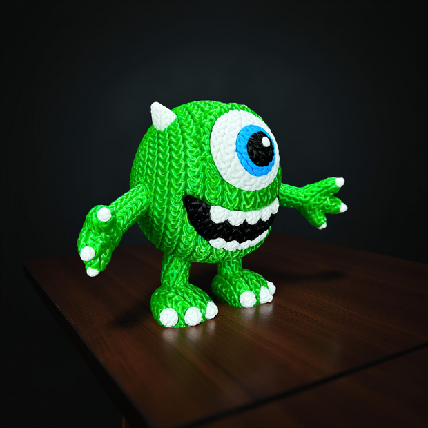 Mike Wazowski - Knitted - Crochet