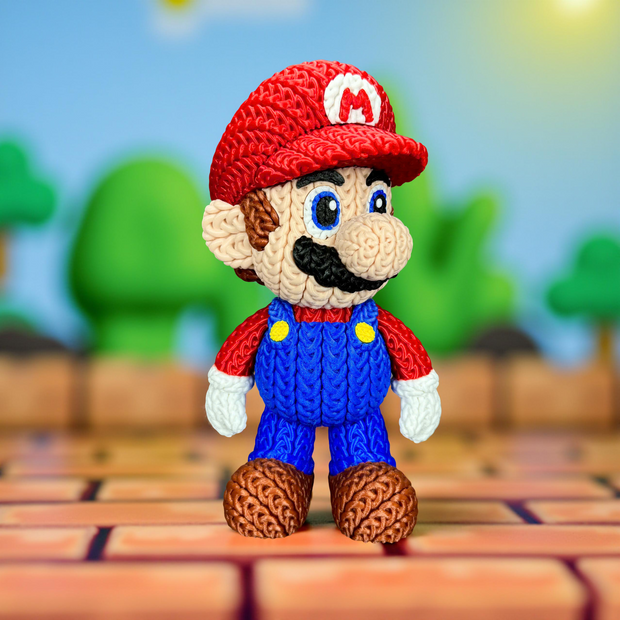 Mario - Knitted - Crochet