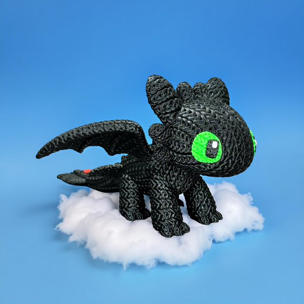 Toothless - Knitted - Crochet
