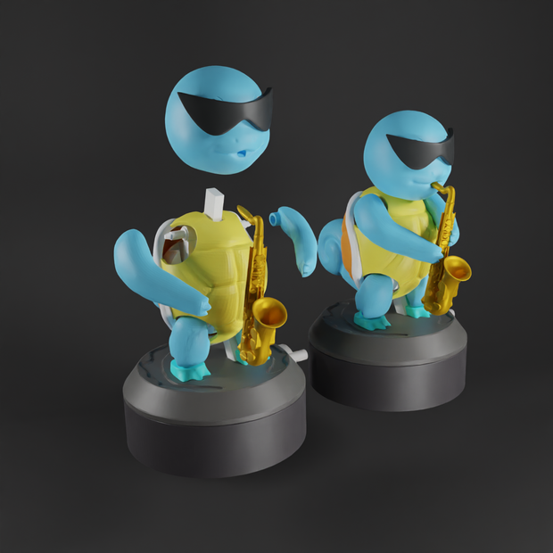 Pokemon Squirtle Saxophone Articulated flexible