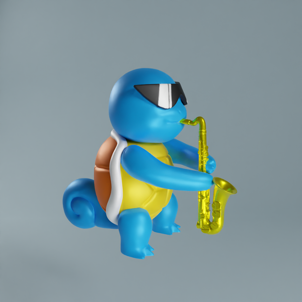 Pokemon Squirtle Saxophone
