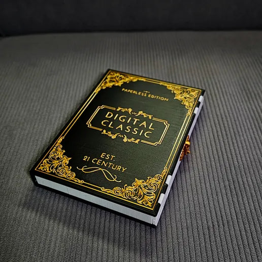 Caja Libro Vintage con Mecanismo Deslizante