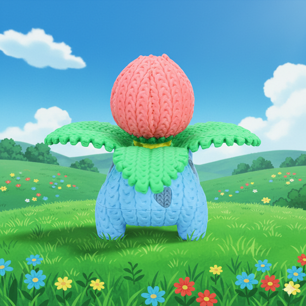 Pokemon Ivysaur - Knitted - Crochet