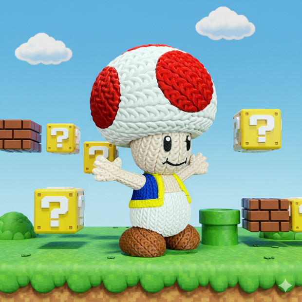 Toad - Knitted - Crochet