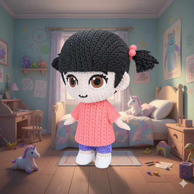 Boo - Monster Inc - Knitted - Crochet