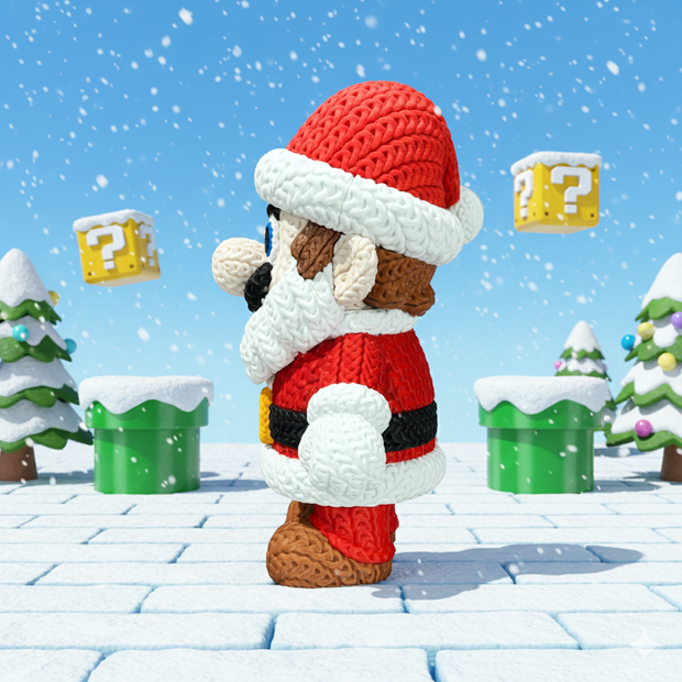Santa Mario - Knitted - Crochet