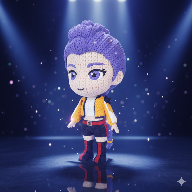 Rumi | HUNTR/X - KPop Demon Hunters - Knitted