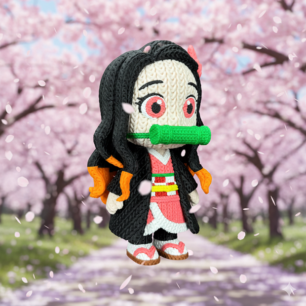 Nezuko - Knitted - Crochet
