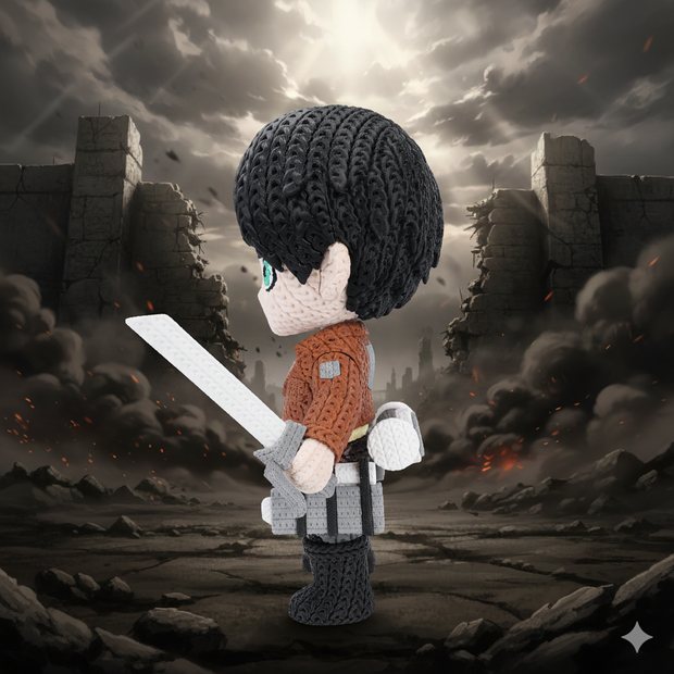 Eren Yeager - Knitted - Crochet
