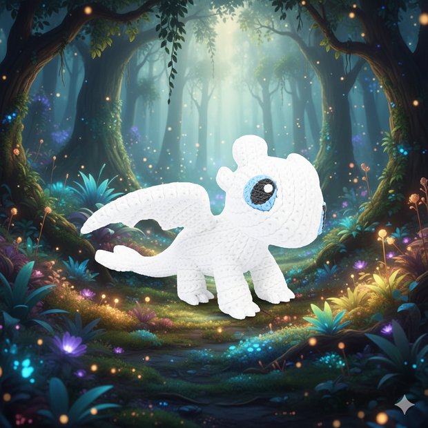 Light Fury - Knitted - Crochet