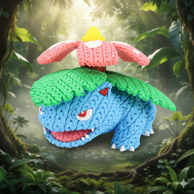 Pokemon Venusaur - Knitted - Crochet