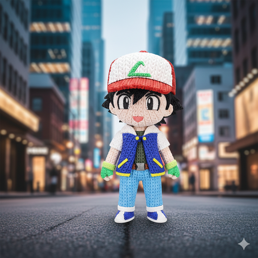 Ash Ketchum (Satoshi) - Knitted - Crochet