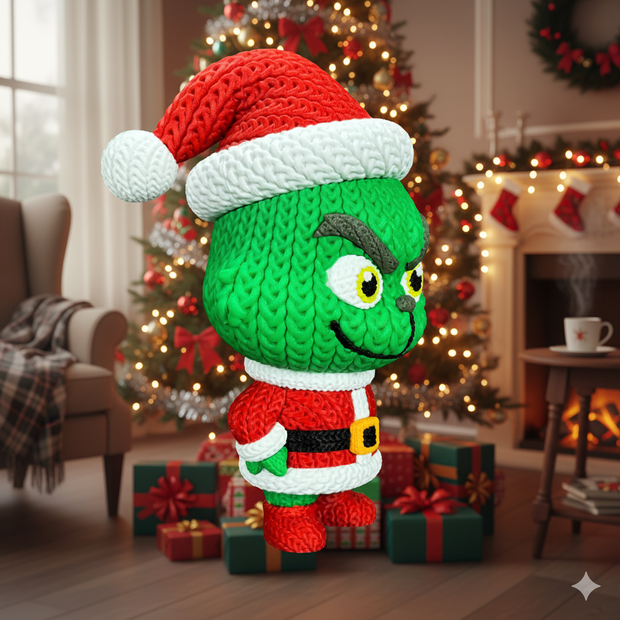Grinch - Knitted - Crochet