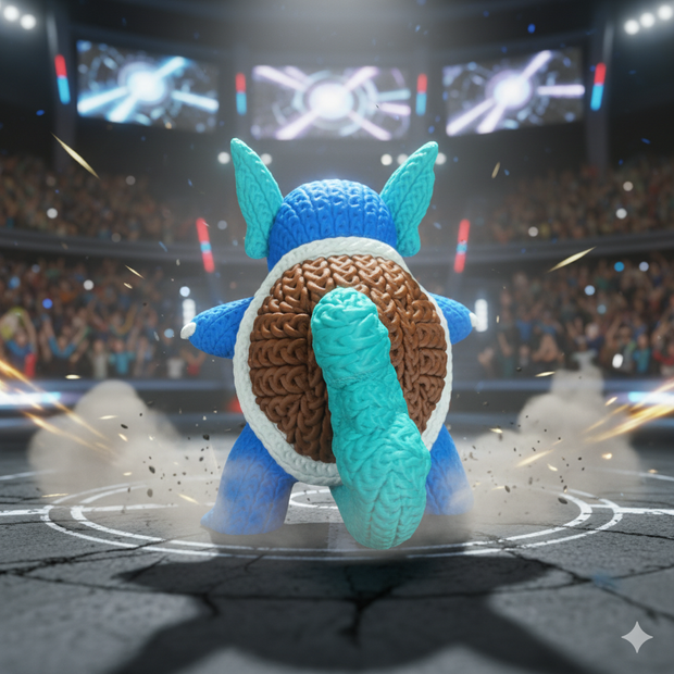 Pokemon Wartortle - Knitted - Crochet