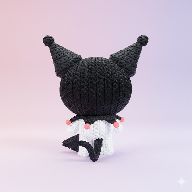 Kuromi - Knitted - Crochet