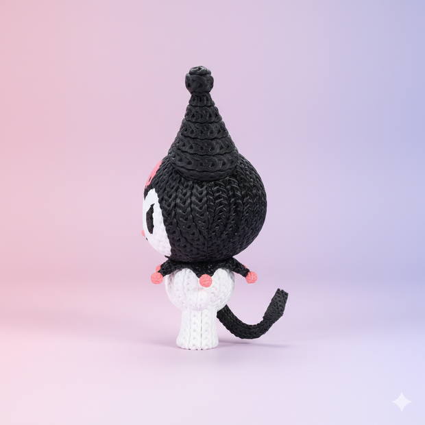 Kuromi - Knitted - Crochet