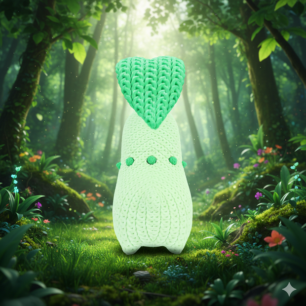 Chikorita - Knitted - Crochet