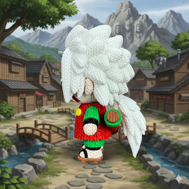 Jiraiya - Knitted - Crochet
