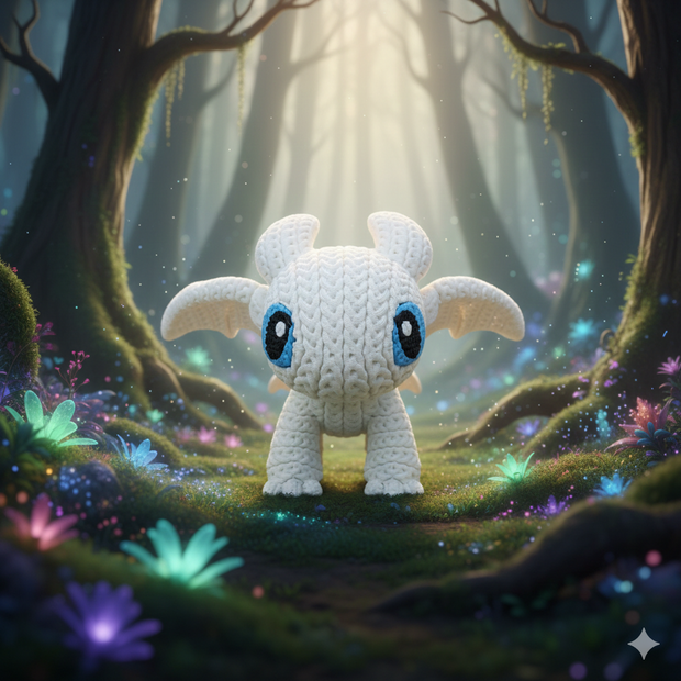 Light Fury - Knitted - Crochet