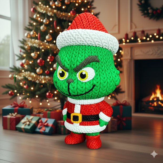 Grinch - Knitted - Crochet