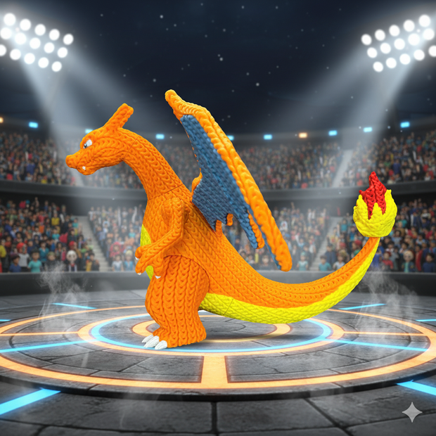 Charizard - Knitted - Crochet