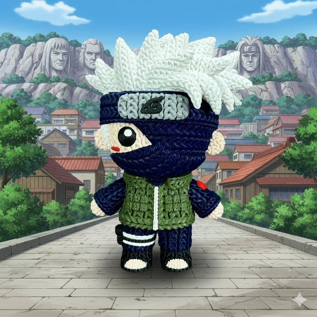 Kakashi - Knitted - Crochet