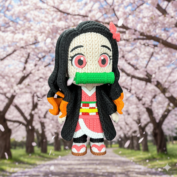 Nezuko - Knitted - Crochet