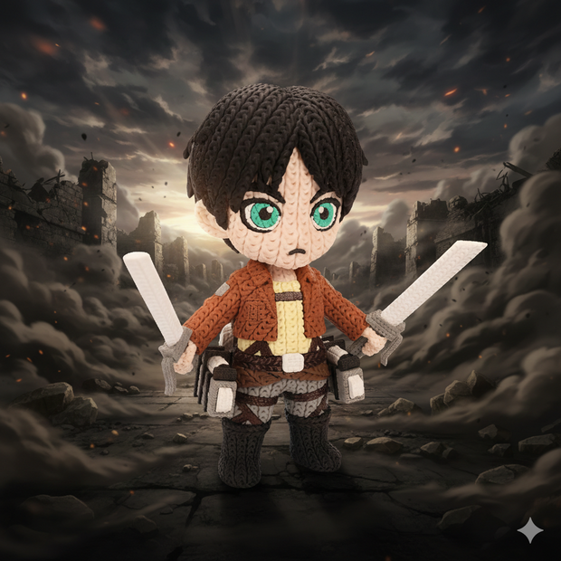 Eren Yeager - Knitted - Crochet