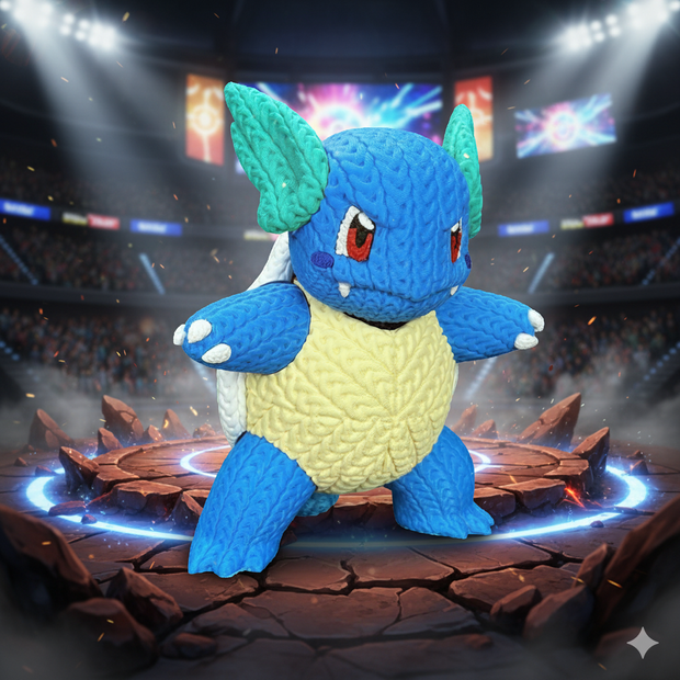 Pokemon Wartortle - Knitted - Crochet