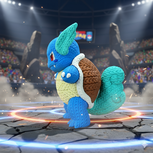 Pokemon Wartortle - Knitted - Crochet