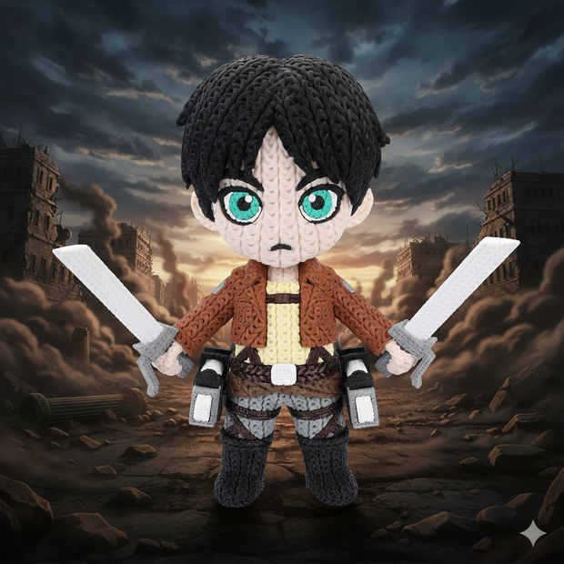 Eren Yeager - Knitted - Crochet
