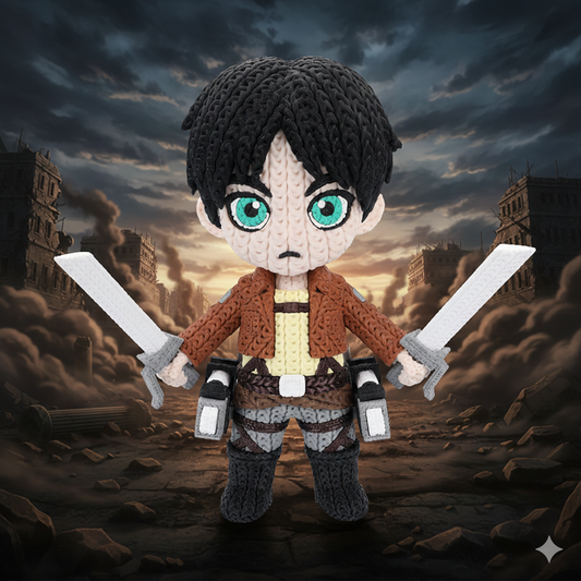 Eren Yeager - Knitted - Crochet