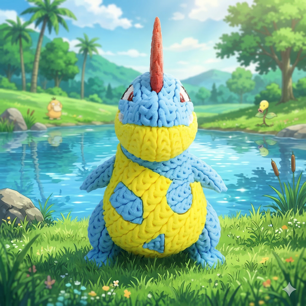 Pokemon Croconaw - Knitted - Crochet