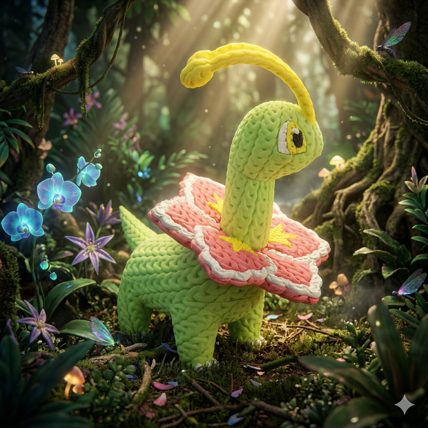 Meganium - Knitted - Crochet