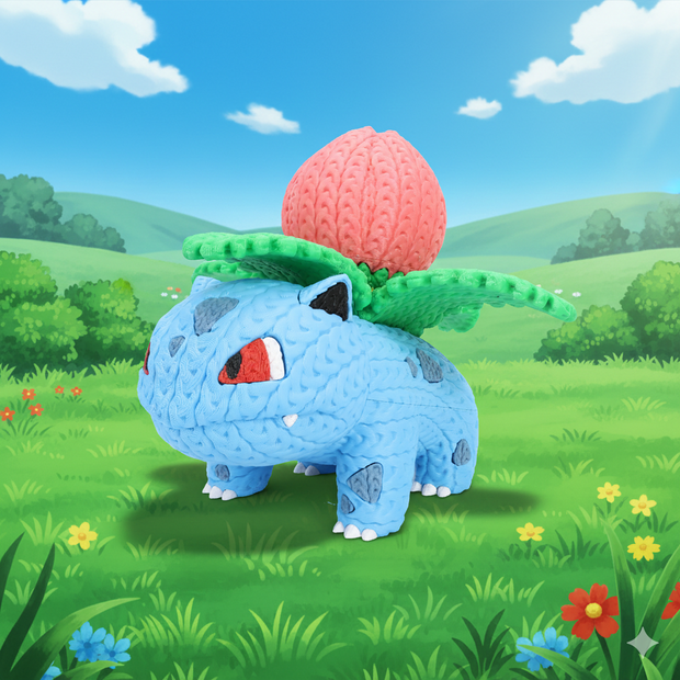 Pokemon Ivysaur - Knitted - Crochet