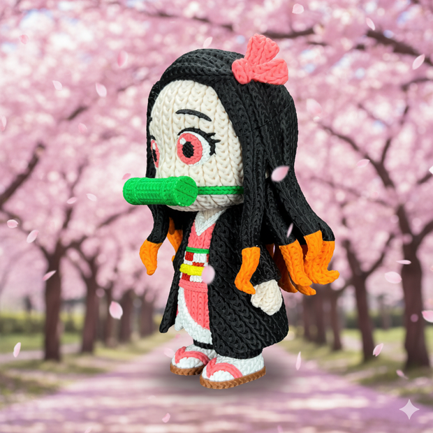 Nezuko - Knitted - Crochet