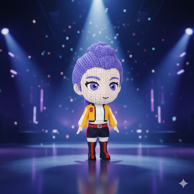 Rumi | HUNTR/X - KPop Demon Hunters - Knitted