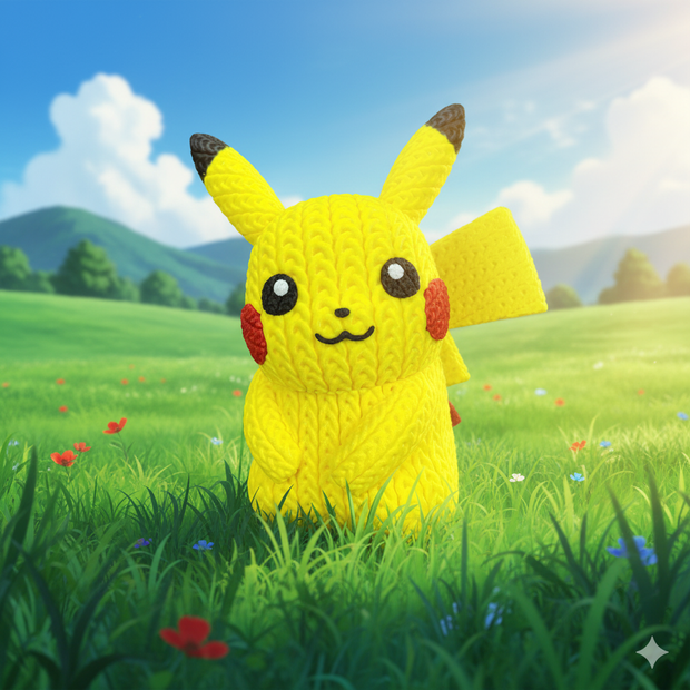 Pikachu - Knitted - Crochet