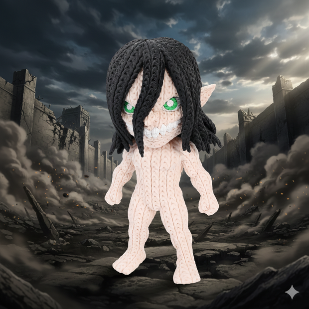 Titán de Ataque | Titán de Eren  - Knitted - Crochet