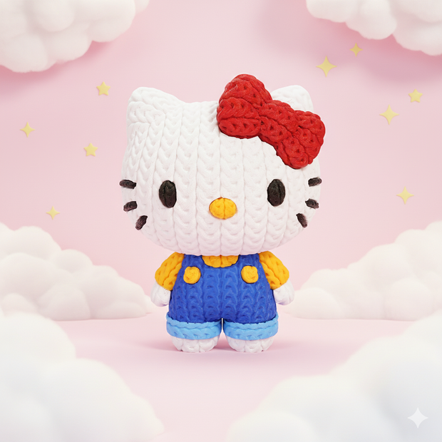Hello Kitty - Knitted - Crochet