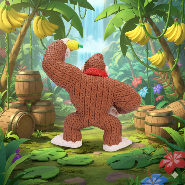 Donkey Kong - Knitted - Crochet